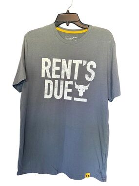 Under Armour Men's Gray 'Rent's Due' Graphic Short Sleeve Tee
